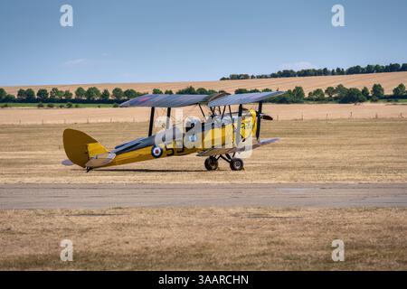De Havilland Tiger Moth, IWM Duxford, Regno Unito Foto Stock