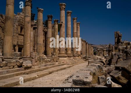 JERASH, GIORDANIA - 10 SETTEMBRE 2021: Il sito archeologico di Jerash. CREDITO: Daniel Rodrigues Foto Stock