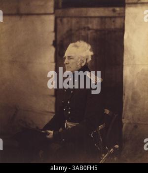 30 novembre 2017 - Luogotenente generale britannico Sir George Brown, tre quarti di lunghezza seduto Ritratto che indossa l'uniforme, Guerra di Crimea, Crimea, Ucraina, di Roger Fenton, 1855 (immagine di credito: © circa Images/Glasshouse via cavo ZUMA) Foto Stock