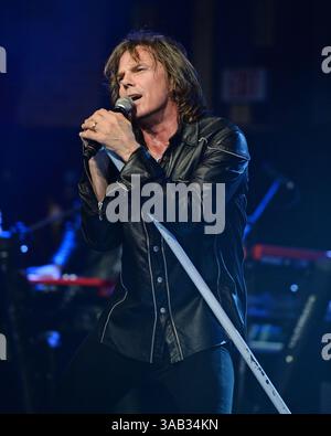 2 febbraio 2016 - Fort Lauderdale, Florida, Stati Uniti d'America - FORT LAUDERDALE, FL - 2 FEBBRAIO: Joey Tempest of Europe si esibisce al Revolution il 2 febbraio 2016 a Fort Lauderdale, Florida... persone: Joey Tempest. (Immagine di credito: © Storms Media Group/SMG tramite filo ZUMA) Foto Stock