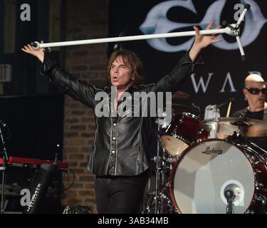 2 febbraio 2016 - Fort Lauderdale, Florida, Stati Uniti d'America - FORT LAUDERDALE, FL - 2 FEBBRAIO: Joey Tempest of Europe si esibisce al Revolution il 2 febbraio 2016 a Fort Lauderdale, Florida... persone: Joey Tempest. (Immagine di credito: © Storms Media Group/SMG tramite filo ZUMA) Foto Stock