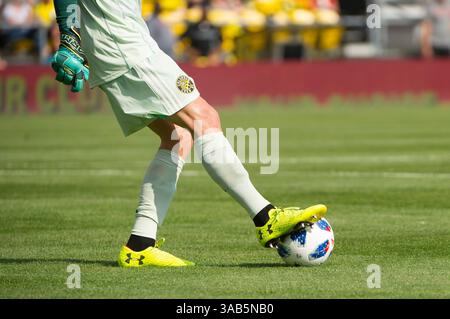 Sabato 9 giugno 2018: Â€” nella partita tra i New York Red Bulls e il Columbus Crew SC al MAPFRE Stadium, a Columbus OH. ..credito fotografico obbligatorio: Dorn Byg/Cal Sport Media. ..Columbus Crew SC 1 - New York Red Bulls 1 (immagine di credito: &Copy; Dorn Byg/CSM via cavo ZUMA) Foto Stock