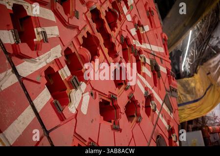 Italia. 2 aprile 2025. I cantieri per la galleria di base Lione-Torino, dove è stata inaugurata la nuova TBM (Tunnel Boring Machine) "Viviana". - Martedì 1 aprile 2025, Italia. News (foto di Marco Alpozzi/LaPresse) crediti: LaPresse/Alamy Live News Foto Stock