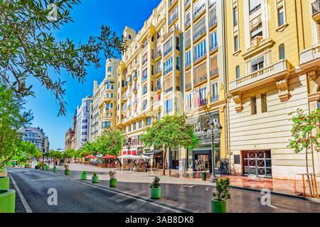 Spagna. Vedute urbane-paesaggi la terza città più grande della Spagna è Valencia. Foto Stock