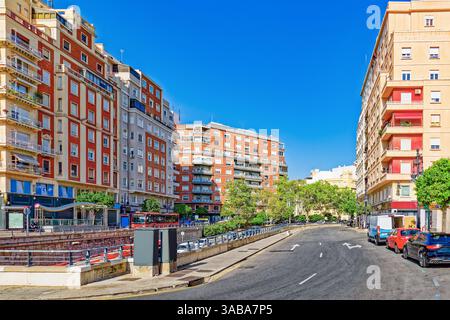 Spagna. Vedute urbane-paesaggi la terza città più grande della Spagna è Valencia. Foto Stock