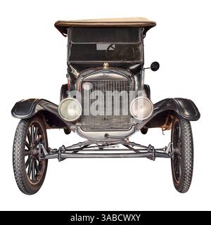 Drempt, Paesi Bassi - 18 aprile 2024: Ford Model T americana nera del XX secolo a Drempt, Paesi Bassi Foto Stock