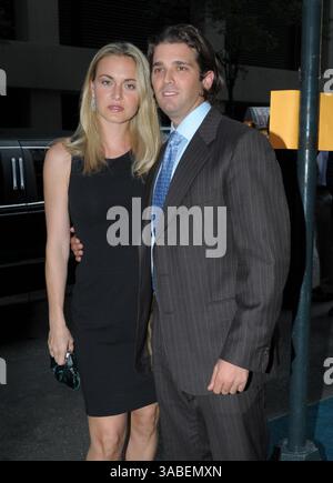 15 marzo 2018 - FILE - la moglie di Donald Trump Jr. Vanessa chiede il divorzio dopo 12 anni di matrimonio. NELLA FOTO: NEW YORK - 23 GIUGNO: Donald Trump Jr; Vanessa Trump partecipa al lancio del Trump International Hotel and Tower Dubai il 23 giugno 2008 al Park Avenue Plaza di New York City.. Persone: Donald Trump Jr; Vanessa Trump. (Immagine di credito: © SMG via ZUMA Wire) Foto Stock