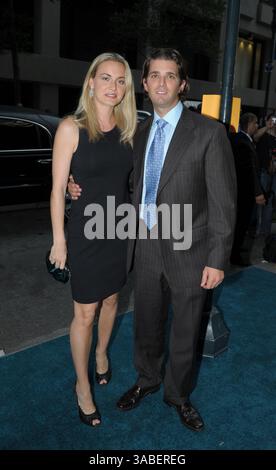 15 marzo 2018 - FILE - la moglie di Donald Trump Jr. Vanessa chiede il divorzio dopo 12 anni di matrimonio. NELLA FOTO: NEW YORK - 23 GIUGNO: Donald Trump Jr; Vanessa Trump partecipa al lancio del Trump International Hotel and Tower Dubai il 23 giugno 2008 al Park Avenue Plaza di New York City.. Persone: Donald Trump Jr; Vanessa Trump. (Immagine di credito: © SMG via ZUMA Wire) Foto Stock