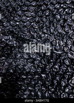 Sfondo a bolle d'aria o bolle di plastica Foto Stock