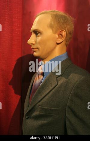 Figura in cera del presidente della Federazione russa Vladimir Putin. (Immagine di credito: © PhotoXpress/ZUMA Press) RESTRIZIONI: SOLO diritti del Nord e del Sud America! Foto Stock