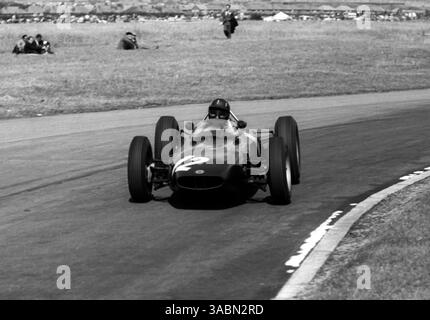 Graham Hill (GBR) BRM P57 ha concluso quarto... Gran Premio di Gran Bretagna, Aintree, 21 luglio 1962. (Immagine di credito: ©Sutton Motorsports/ZUMA Press) Foto Stock