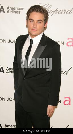 24 febbraio 2008; Hollywood, California, Stati Uniti; l'attore KEVIN ZEGERS alla sedicesima festa annuale della Fondazione Elton John AIDS Oscar tenutasi al pacific Design Center. Foto Stock