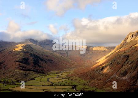 Vista dal Lingmoor Fell Foto Stock
