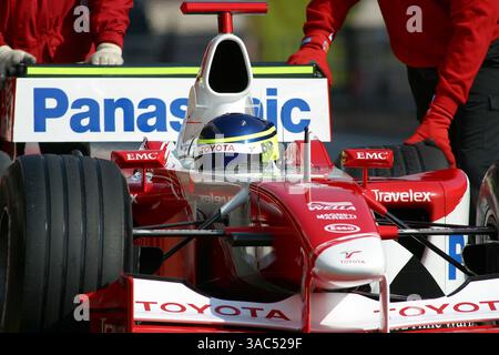 Cristiano da Matta (BRA) Toyota F103..18 febbraio 2003, Barcellona, Spagna..IMMAGINE DIGITALE. (Immagine di credito: ©Sutton Motorsports/ZUMA Press) Foto Stock