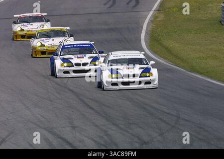 Jorg Muller - BMW M3 GTR - guida Fredrik Ekblom - BMW M3 GTR - Vincitore nella classe GT. European le Mans Series, Jarama, 20 maggio 2001 (Credit Image: ©Sutton Motorsports/ZUMA Press) Foto Stock