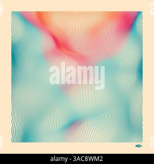 Sfondo colorato nella tecnologia di stile. 3d la progettazione di rete con particelle. Abstract illustrazione vettoriale. Illustrazione Vettoriale