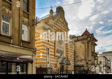 Bucarest, Romania il Tempio dei Coralli, una sinagoga situata a Bucarest, Romania. Foto Stock