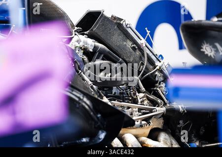 Alpine F1 Team A525, dettaglio meccanico motore, moteur durante la Formula 1 Lenovo Japanese Grand Prix 2025, 3° round del Campionato del mondo di Formula 1 FIA 2025 dal 4 al 6 aprile 2025 sul circuito di Suzuka, a Suzuka, Giappone - foto Eric Alonso / DPPI Foto Stock