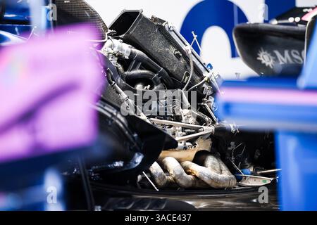 Alpine F1 Team A525, dettaglio meccanico motore, moteur durante la Formula 1 Lenovo Japanese Grand Prix 2025, 3° round del Campionato del mondo di Formula 1 FIA 2025 dal 4 al 6 aprile 2025 sul circuito di Suzuka, a Suzuka, Giappone - foto Eric Alonso / DPPI Foto Stock