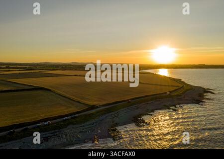 Bel volo su Salterstown, Annagassan, Contea di Louth, Repubblica d'Irlanda Foto Stock