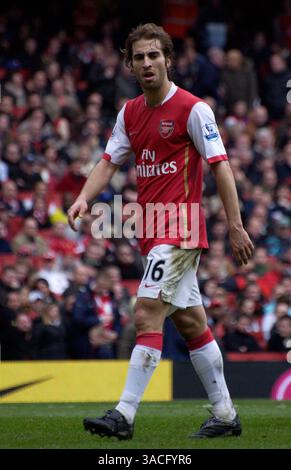 5 aprile 2008 - Londra, Inghilterra, Regno Unito - MATHIEU FLAMINI, il 16° dell'Arsenal, durante la partita di Premier League del Barclay tra Arsenal e Liverpool all'Emirates Stadium di Londra. Liverpool pareggiò l'Arsenal 1-1. (Immagine di credito: © Stuart Crump/Cal Sport Media/ZUMA Press) Foto Stock