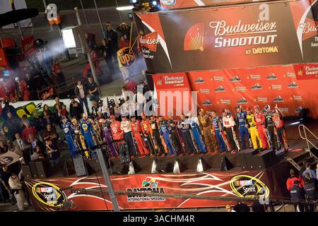 9 febbraio 2008 - l'autodromo Daytona International Speedway ospita il Budweiser Shootout a Daytona Beach, Florida. (Immagine di credito: © FOTOGRAFO/Cal Sport Media) Foto Stock