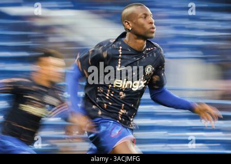Stamford Bridge, Chelsea, Londra, Regno Unito. 3 aprile 2025. Premier League Football, Chelsea contro Tottenham Hotspur; credito: Action Plus Sports/Alamy Live News Foto Stock
