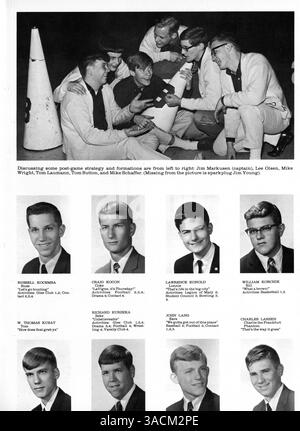 Il Benilde High Yearbook del 1966 cattura l'essenza della vita studentesca, del progresso accademico, dei risultati atletici e degli eventi scolastici durante l'anno accademico 1965-1966. Foto Stock