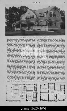 Pubblicata intorno al 1913, questa guida completa per i costruttori di case include decine di progetti, consigli sui materiali e soluzioni per vari problemi di costruzione di case, tra cui finestre, porte e caminetti. Foto Stock
