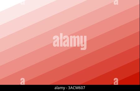 Strisce diagonali con sfumatura di colore: Bianco, rosso, rosso scuro Foto Stock