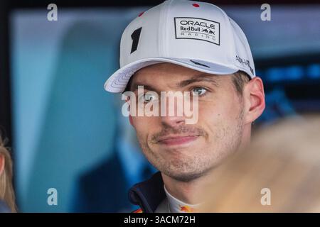 Circuito di Suzuka, mie, Giappone. 4.April.2025; Max Verstappen dei Paesi Bassi e Oracle Red Bull Racing durante il Gran Premio del Giappone di Formula 1 crediti: Jay Hirano/AFLO/Alamy Live News Foto Stock