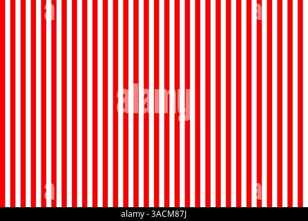 Sfondo semplice con strisce bianche e rosse senza cuciture Foto Stock