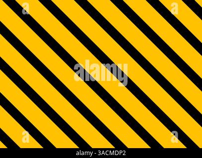 Strisce diagonali nere e arancioni Foto Stock