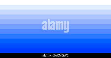 Striscione su sfondo blu con una sfumatura di colore delicata di strisce dal bianco al blu chiaro, turchese, dal blu scuro al verde Foto Stock