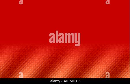 Sfondo rosso e strisce gialle diagonali con una delicata transizione di colore Foto Stock