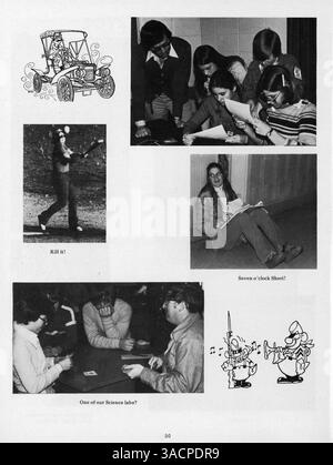 Minnetonka East Jr. 1978 High Yearbook presenta un record dell'anno scolastico 1977-1978, mettendo in evidenza la vita degli studenti, l'atletica, la facoltà e le attività extracurriculari. Foto Stock