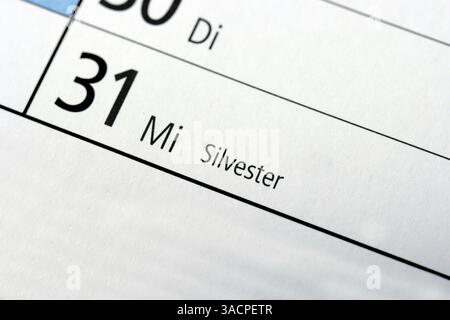 L'ultimo giorno del vecchio anno Foto Stock