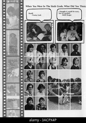 Il Folwell Falcon Annual for 1982 racconta i momenti salienti dell'anno scolastico 1981-1982, concentrandosi su studenti, insegnanti, eventi sportivi e varie attività scolastiche. Foto Stock