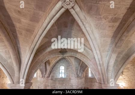 Francia, Provenza, Gordes. Abbazia di nostra Signora di Senanque (Abbazia di Notre-Dame de Senanque) costruita nel XII secolo Foto Stock