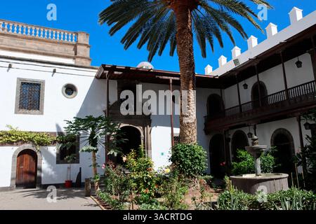 Cortile del Museo Diocesano di Arte Sacra, Gran Canaria, Spagna, Las Palmas Foto Stock