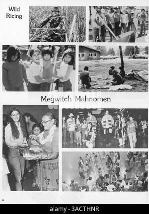 L'annuario del 1983 From the Heart of the Earth Survival School descrive l'anno accademico, mettendo in evidenza gli studenti, gli insegnanti e gli eventi importanti. Questo record conserva le attività e l'atmosfera della scuola per quell'anno. Foto Stock
