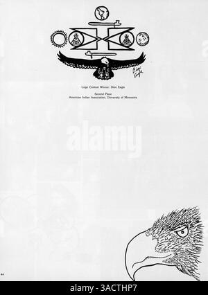 Questo annuario del 1983 dal cuore della Earth Survival School riflette le attività e le esperienze degli studenti e degli insegnanti, documentando gli importanti eventi dell'anno scolastico 1982-1983. Foto Stock