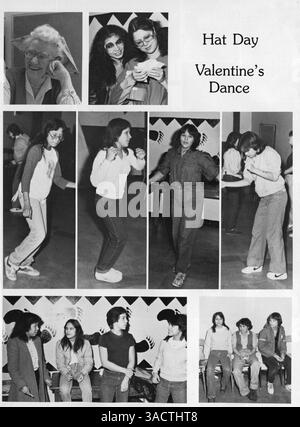 Questo annuario del 1983 della Heart of the Earth Survival School fornisce un resoconto completo degli studenti, degli insegnanti e degli eventi che hanno costituito l'anno scolastico 1982-1983. Foto Stock