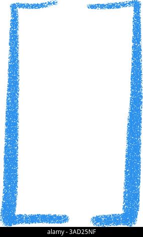 Parentesi e parentesi graffe disegnate a mano. Icone tipografiche doodle, bretelle quadrate, cornici di testo e cifre di punteggiatura. Vettore piatto Illustrazione Vettoriale