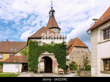 Germania, Baviera, Leutershausen, Unteres Tor Foto Stock