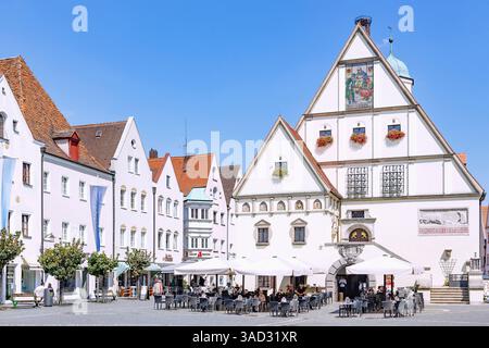 Germania, Baviera, Weiden in der Oberpfalz, Municipio Vecchio, mercato superiore Foto Stock
