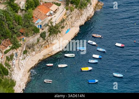 Splendida costa adriatica in Croazia Foto Stock