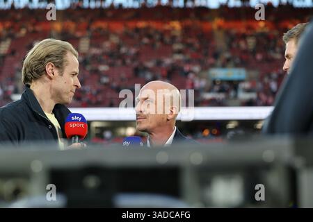 05.04.2025, RheinEnergie Stadion, Koeln, GER, 2.FBL, 1) FC Koeln vs. Hertha BSC Berlin, im Bild: Gerhard Struber Chefrainer, Headcoach (1.FC Koeln), foto © nordphoto GmbH/Meuter DFL le normative vietano qualsiasi uso di fotografie come sequenze di immagini e/o quasi-video. Foto Stock