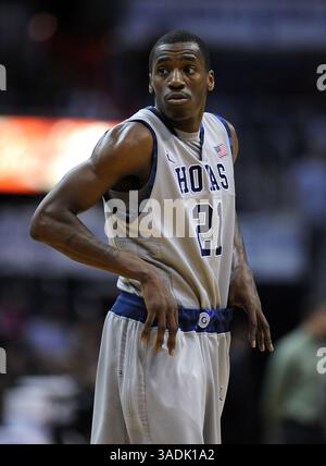 4 febbraio 2012 - Washington, DC, USA - la guardia di Georgetown Jason Clark (21) appare durante la partita contro il South Florida al Verizon Center di Washington, D.C., sabato 4 febbraio 2012. (Immagine di credito: © Chuck Myers/MCT/MCT/ZUMAPRESS.com) Foto Stock