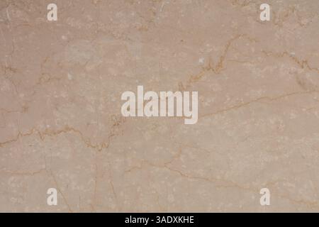 Fondo in marmo Botticino Classico Extra, texture beige naturale. Foto Stock